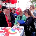 lesbisch-schwules Straßenfest, Stand der LINKEN; Foto: Axel Hildebrandt