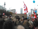 Friedenskundgebung in der Berliner Karl-Marx-Allee; Foto: Axel Hildebrandt