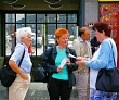 Wahlkampfunterstützung in Neukölln; Foto: Elke Brosow