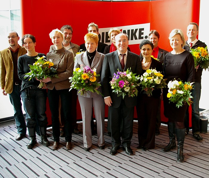 KandidatInnen auf der Berliner Landesliste für die Bundestagswahl 2009; Foto: Elke Brosow