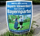 EU-Wahl-Werbung der Bayernpartei; Foto: Axel Hildebrandt
