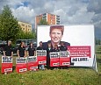 Großfläche für den Direkt-Wahlkampf; Foto: Axel Hildebrandt
