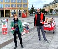 Bürgersprechstunde auf dem Alice-Salomon-Platz in Hellersdorf; Foto: Felix