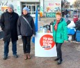 Wahlkampf und Wärmespenden in Pankow; Foto: privat