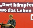 Petra Pau - Eröffnungsrede der LVV Die Linke Berlin; Foto: privat